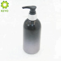 Emballage boston rond bouteille en plastique ambre shampooing bouteille